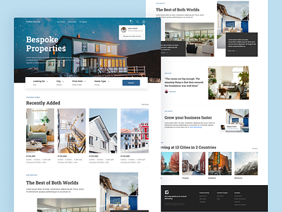 Real Estate Homepage - Facibus airbnb apartment b2c booking cards dashboard filter hotel house property real estate renting room search ui ux web website