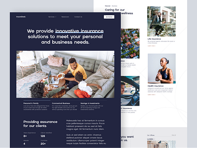 Insurance Website - Landing