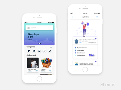 Shopping App Design design e commerce ios iphone 8 shopping app ui ux