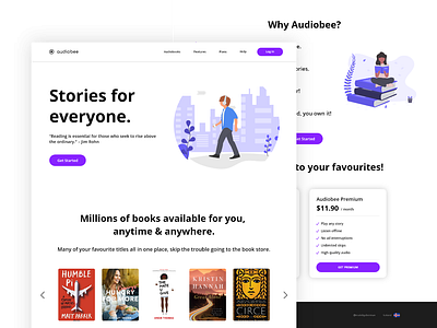 Audiobook & Podcast Landing Page