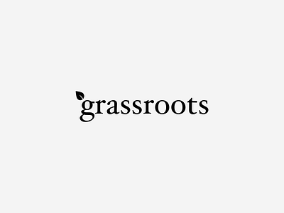 Grassroots (logo) art bold brand identity branding clean clean website cleverlogo design design art idenity identity logo luxury design luxury logo visible