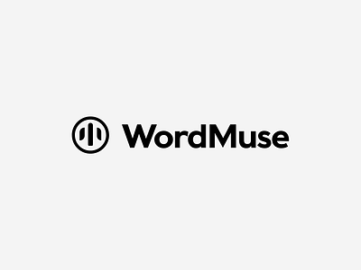 WordMuse logo branding clean cleverlogo design design art identity illustration luxury design luxury logo ui ux vector