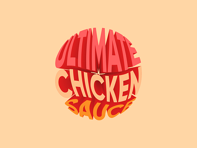 Ultimate Chicken Sauce art branding clean cleverlogo design design art identity luxury design typography vector