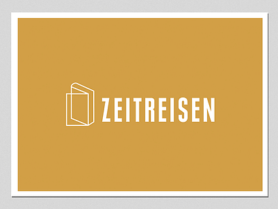 Zeitreisen book branding e book font logo minimal