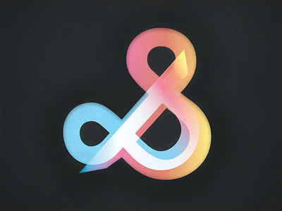 Gradient Ampersand ampersand branding color design ettering gradient identity logo logotype typography