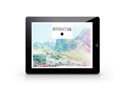 iPad Art Magazine digital flat geometric interface ipad magazine psd ux web