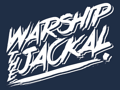 Warship the Jackal band lettering logo