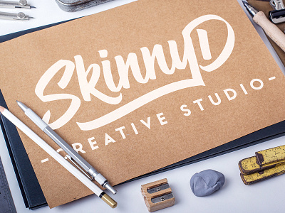 New Logo Design creative design graphic design logo mock skinnyd studio up