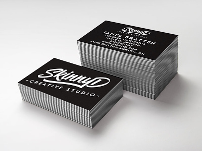 New Logo Business Cards business cards creative design graphic design logo mock skinnyd studio up