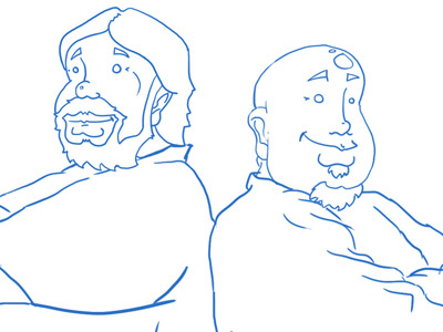 Fat Boys Sketch Refine caricature illustration sketch