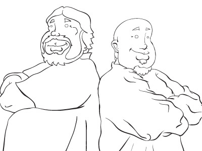 Fat Boys Dribbble Trace caricature illustration sketch