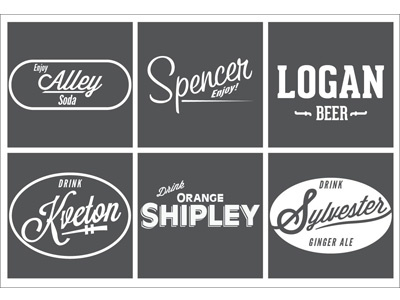 Vintage Drink Logos bratten drink james logo skinnyd vintage