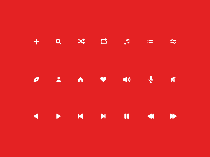 Dribbble - icons_red.jpg by Ilya Antonenko