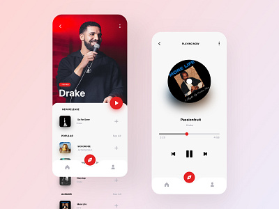 Music player app artist artists clean clean ui concept floating interface minimal minimalism minimalist minimalistic music music app music app ui music player music player app music player ui player player ui