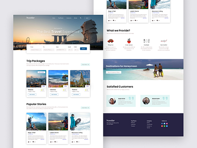 Travel Website UI Design