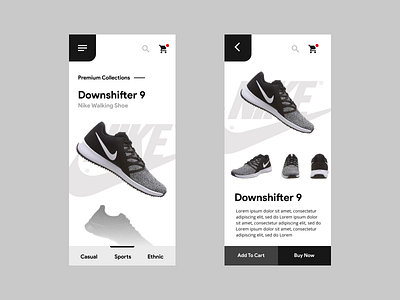 Nike App UI
