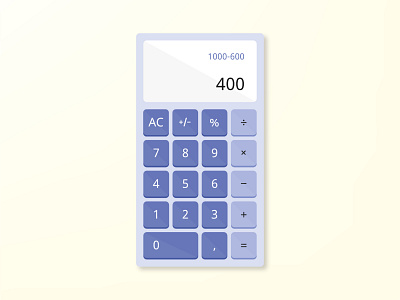 Daily UI #004 - Calculator calculator daily ui 004 dailyui ui ui design