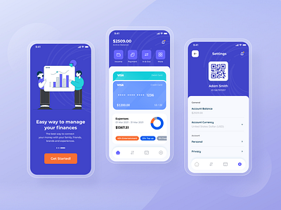 💳 Wallet App Design by DiaShy for mobitouch on Dribbble