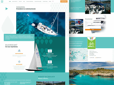 NARADOZA - Freedom to communicate boat boats creative design design agency dribbble illustration logo sea strona www ui vector webdesign yacht yacht club