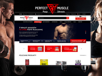 Perfect Muscle - web design