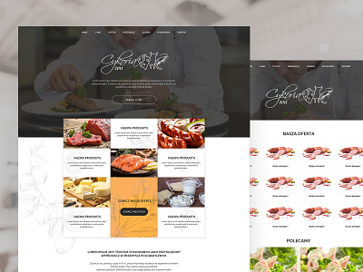 Meat production CYKORIA - Website UI Design