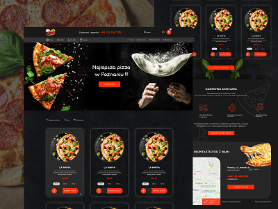 Pizza Brothers - Pizzeria Food Truck creative developement dribbble food food truck food trucks pizza pizza menu pizzeria restaurant truck ui ux webdesign