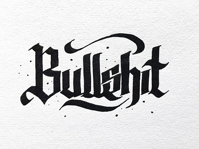 Bullshit custom typography