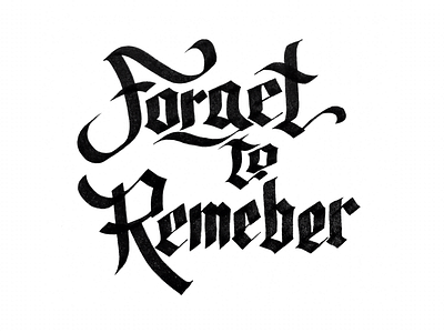 Forget to Remember