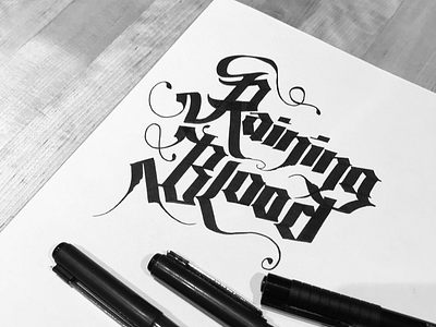 Raining blood by Jōn. on Dribbble