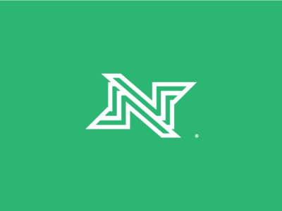 N Logo branding clean flat lined logo modern n logo