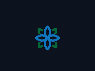 Flower branding clean flat logo modern