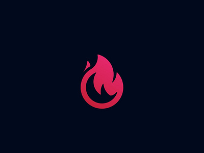 Flame Logo branding clean flat logo modern vector