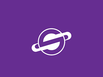 S + Planet branding clean flat logo modern planet s logo space vector