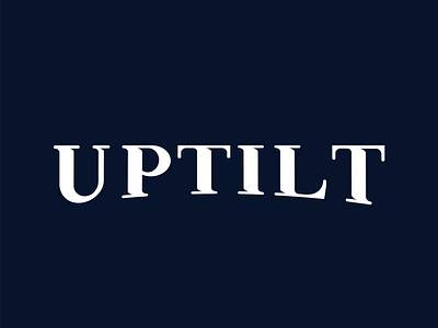 UPTILT branding clean flat logo logomark logotype modern
