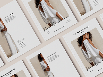 HALSTON HERITAGE LOOKBOOK art art direction branding creative creative design design digital digitalart direction fashion graphic layout layout design layout exploration lookbook magazine modern print retail soft goods