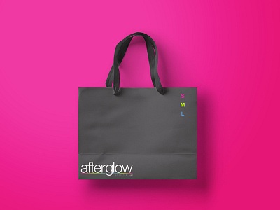 AFTERGLOW SMOOTHIE 'BAR' art bag black branding branding concept creative design designer digital digitalart direction food and drink graphic illustration logo logos neon packaging pink vector