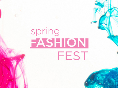 SPRING FASHION FEST art branding brands creative design digital digitalart direction event event branding graphic logo logo design logos logotype modern pink typography vector watercolor