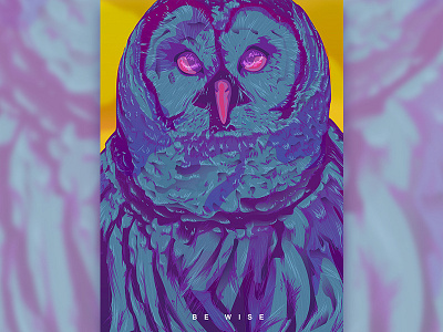 STRENGTH WITHIN [OWL] art colorful creative creative design design digital digital illustration digitalart direction graphic illustration illustration art illustrator inspirational owl poster poster design