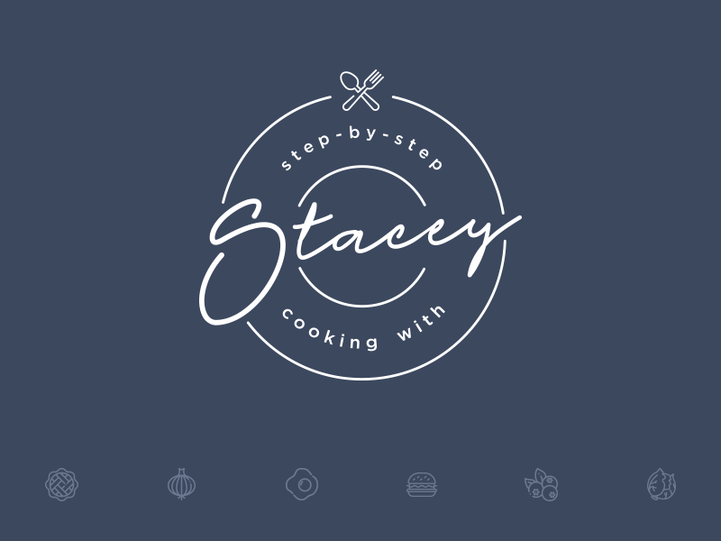 STEP-BY-STEP COOKING WITH STACEY art branding cooking design digital digitalart direction event event branding fashion gif graphic illustration logo logotype modern motion motion design retail typography