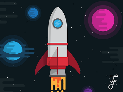 Space Explorer adobe color flat illustrations illustrator rocket space tiojevero