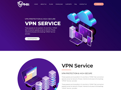 VPN Landing page herobanner landing landing page vpn web site webdesign webpage website