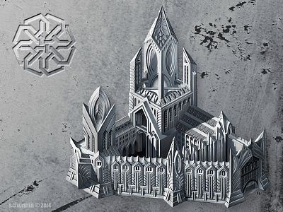 Castle That Never Was architecture concept fantasy game art illustration