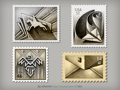 Start Deco design game art illustration miniature stamp