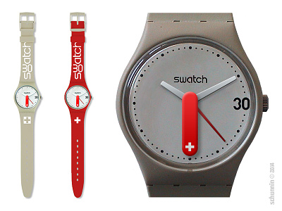 Swatchinox clock swatch tribute victorinox watch