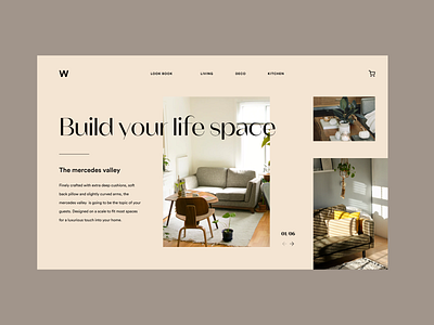 Furniture e-commerce design concept