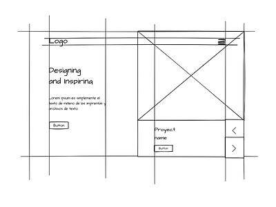 Architecture agency landing page - Wireframes