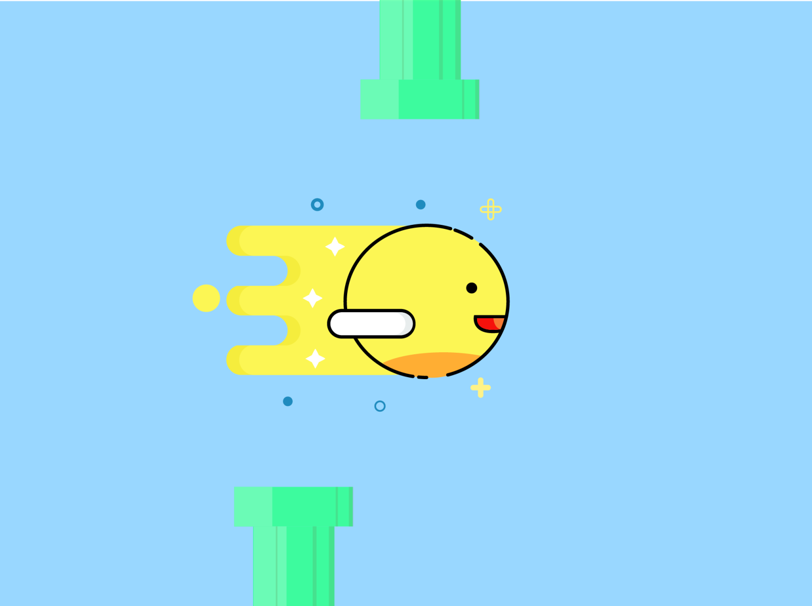 Message bird. Flappy Bird gif. Птица Flappy Bird в наушниках.