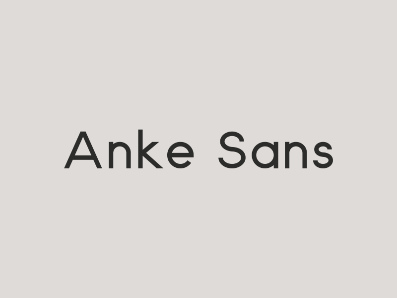 Anke free typeface