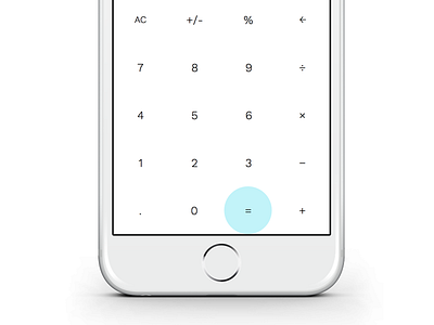 Calculator. app calcu calculator game ios iphone marvel minimal numbers simple white