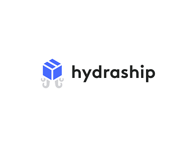 Hydraship — Logo app box digital product logo mark ship shipping web webapp